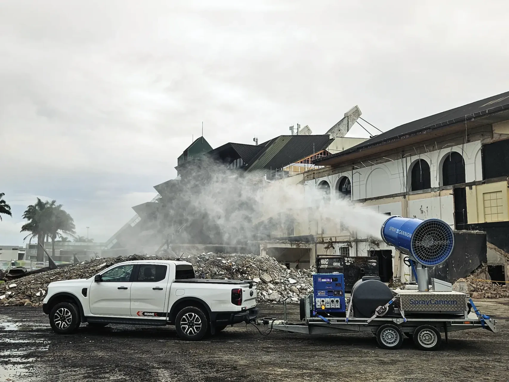 Spraying vehicle